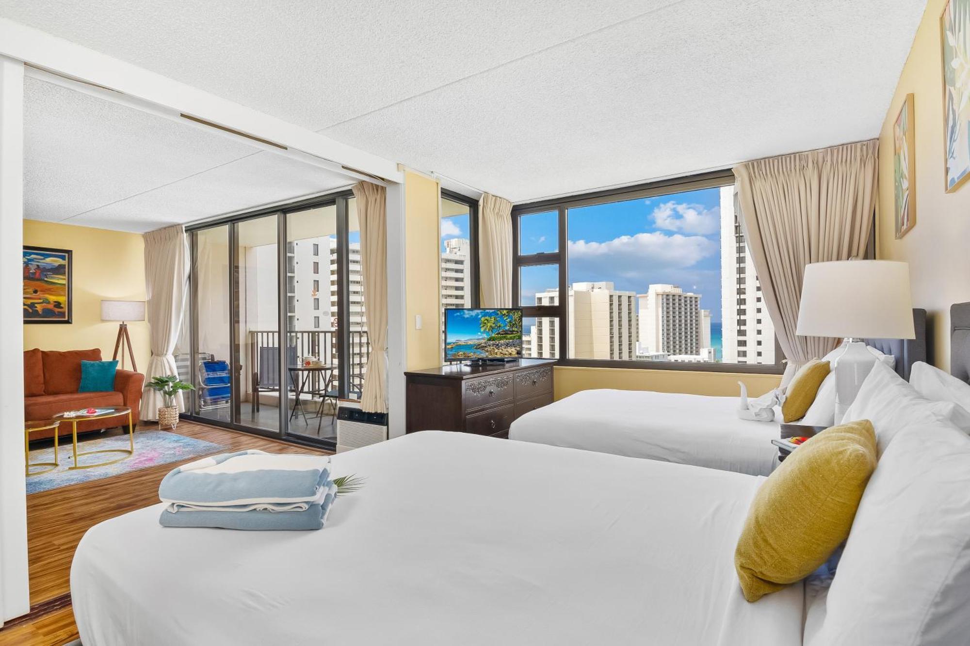 Beautiful 1Br, Steps To Waikiki Beach And Parking Гонолулу Екстер'єр фото